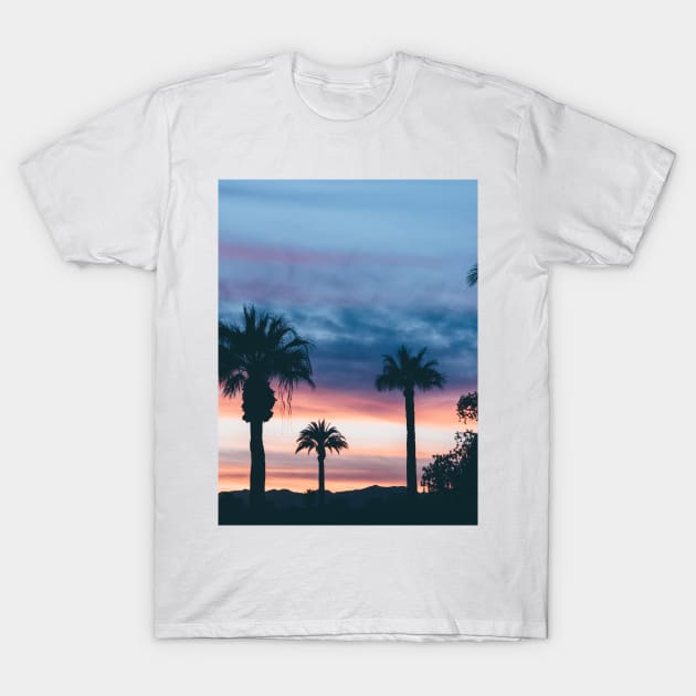 Sunset Palm Trees T-Shirt by NewburyBoutique